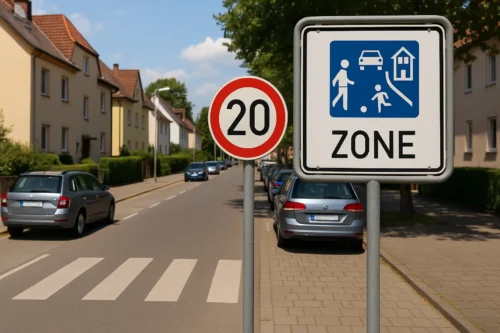 Verkehrsregeln in Wohnzonen 2025 – Das musst du wirklich beachten